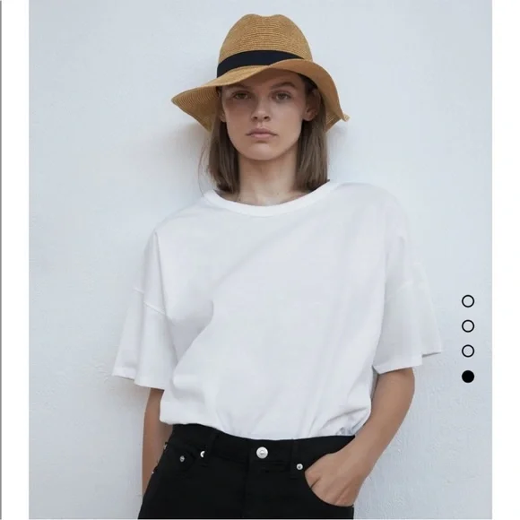 NWOT Zara Hat- band woven trim hat - Picture 2 of 11